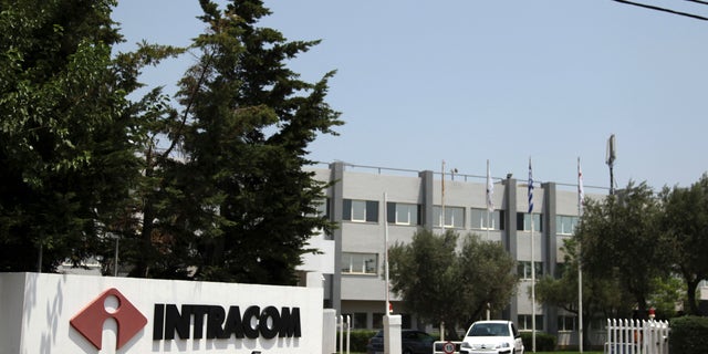 The offices of Intracom are seen in this photo taken Athens on Tuesday July 10, 2012. Leaked company emails and senior employees say that two European contractors were putting the finishing touches on Syria's encrypted radio system as the revolt against Damascus got under way last year. Documents made available to The Associated Press and other media organizations by the WikiLeaks organization show that Greece's Intracom S.A. and Italy's Selex Elsag, a unit of Finmeccanica S.p.A., spent years building a Syria-wide communications network and equipped the government with thousands of walkie-talkies, motorcycle-mounted radio units and avionic transceivers used in helicopters. Both companies say they've complied with sanctions rules, and experts say the transfers were likely to have been legal. (AP Photo/Petros Giannakouris)