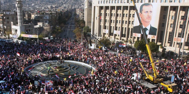 Dec. 6: Protesters in the Streets Of Damascus