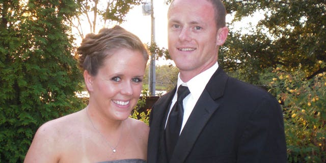 Bell in July 2010, now 24, with her boyfriend Robert Duck, 29.