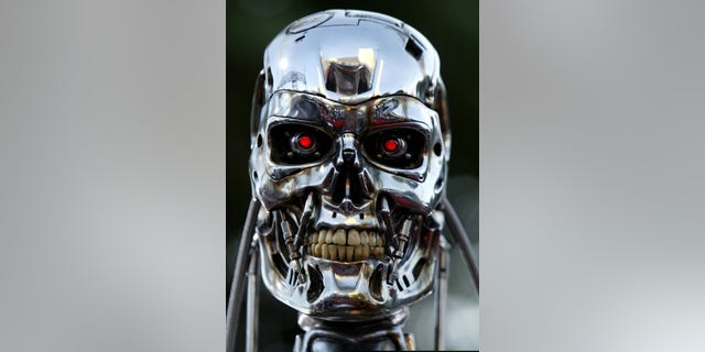 File photo - A robot from the movie is on display for the premiere of the motion picture Terminator 3 "Rise of the Machines." (Mike Blake/Reuters)