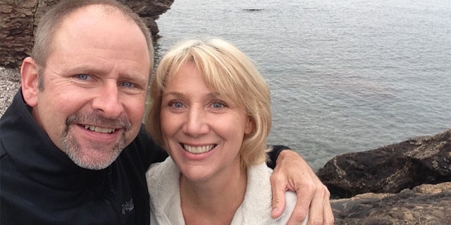 Chris Regan (left) with Terri O'Donnell.
