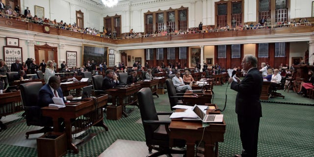 AUSTIN, TX - JUNE 25: State Sen. Kirk Watson (D-Austin) helps the Democrats defeat the anti-abortion bill SB5, which was up for a vote on the last day of the legislative special session June 25, 2013 in Austin, Texas. A combination of a 13-hour filibuster by State Sen. Wendy Davis (D-Ft. Worth) and protests by reproductive rights advocates helped to ultimately defeat the controversial abortion legislation at midnight. (Photo by Erich Schlegel/Getty Images)