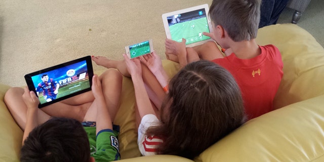 Children enjoying FIFA 2015. (Photo: Ben Evansky/Fox News Latino)