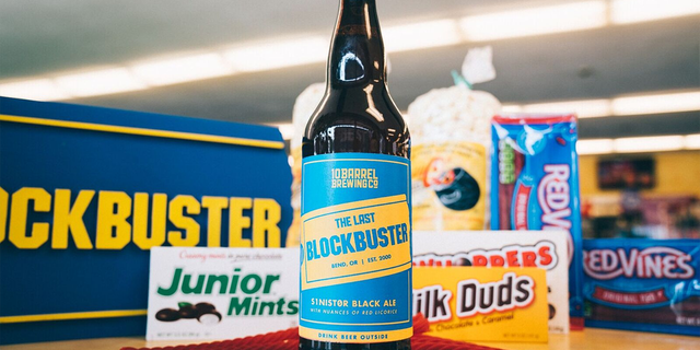 An Oregon brewery has created "The Last Blockbuster" beer to celebrate the single remaining location of the video-rental chain.
