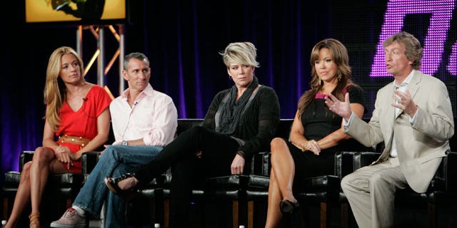 Aug. 6: The host, judges and executiver producer of "So You Think You Can Dance" (L-R) host Cat Deeley, guest judges Adam Shankman, Mia Michaels, judge Mary Murphy and executive producer and judge Nigel Lythgoe.