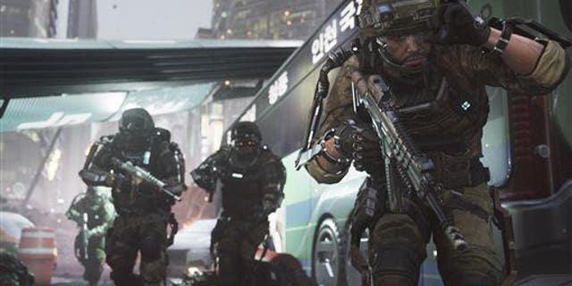 This photo courtesy of Activision shows a scene from the video game "Call of Duty: Advanced Warfare."