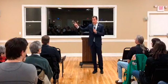 New York Democratic Rep. Tom Suozzi made the "Second Amendment" comment about Trump during a March 12 town hall meeting.