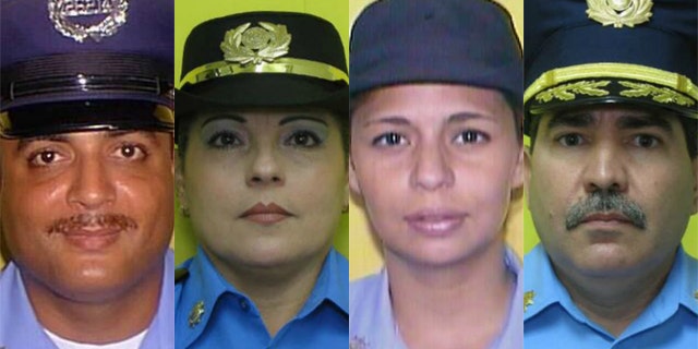From left: Suspected shooter Guarionex Candelario Rivera, Luz M. Soto Segarra, Rosario Hernandez de Hoyos and Frank Roman Rodriguez.
