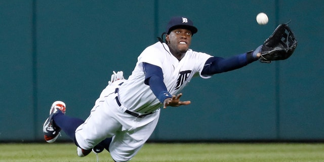 Detroit Tigers center fielder Cameron Maybin on Sept. 13, 2016.
