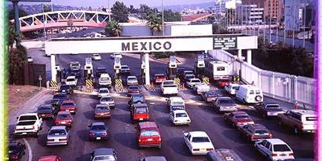 Tijuana border crossing between the U.S.-Mexico border near San Diego, Calif.