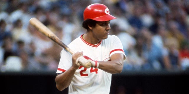 CINCINNATI, OH - CIRCA 1972: First Baseman Tony Perez #24 of the Cincinnati Reds bats during an Major League Baseball game circa 1972 at Riverfront Stadium in Cincinnati, Ohio. Perez played for the Reds from 1964-76 and 1984-86. (Photo by Focus on Sport/Getty Images)