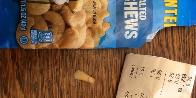 Kraft Heinz Co. confirmed to Fox News the item Botsford found in the nuts was determined to be a "foreign object."