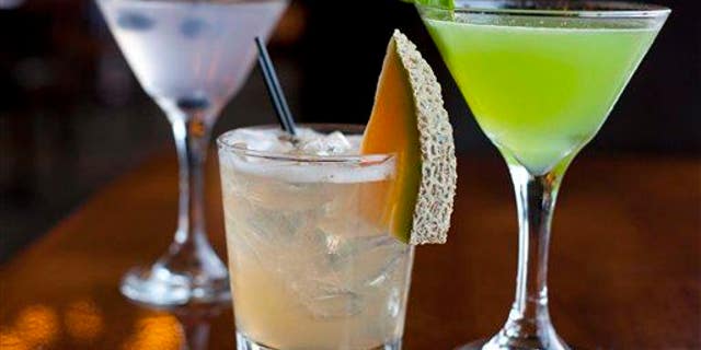 In this Monday, Nov. 19, 2012, file photo, cocktails are photographed in San Francisco.