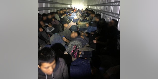 More than 60 illegal immigrants were rescued from tractor trailers and 9 U.S. citizens were arrested by Border Patrol agents in five separate incidents over the weekend.