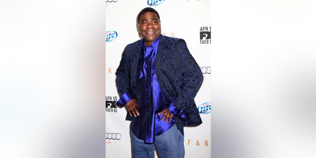 April 9, 2014. Tracy Morgan attends the FX Networks Upfront premiere screening of "Fargo" at the SVA Theater in New York.