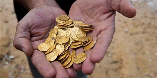 Gold coins found in the seabed in the Mediterranean Sea. The Connaught is thought to have quite a stash of its own.