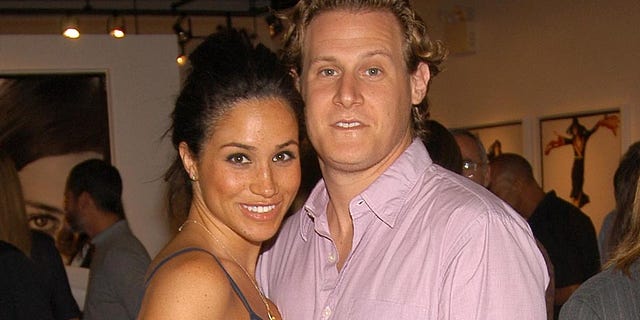 Meghan Markle with now ex-husband Trevor Engelson during happier times.