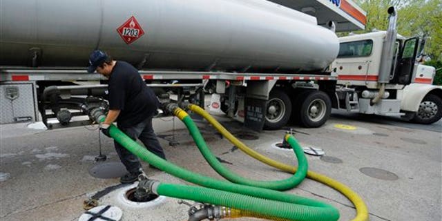 April 2011: A truck delivers gas to a CITGO station in Wethersfield, Conn.
