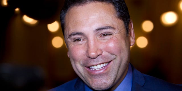 Boxer Oscar De La Hoya in a 2014 file photo.
