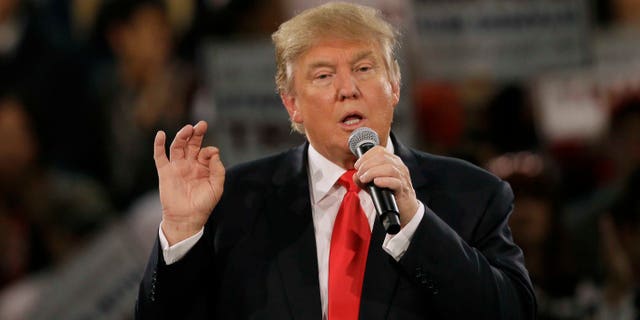 In this Dec. 11, 2015, photo, Republican presidential candidate Donald Trump speaks during a campaign rally in Des Moines, Iowa. Thereâs no legal or historical precedent for closing U.S. borders to the worldâs 1.6 billion Muslims, but neither is there any Supreme Court case that clearly prevents a president or Congress from doing so. Legal experts are divided over how the high court would react to Trumpâs call for a temporary halt to Muslims entering the United States. (AP Photo/Charlie Neibergall)