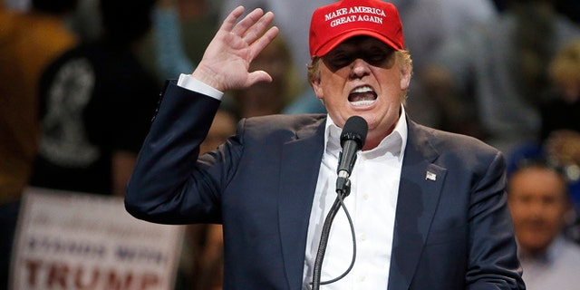 Presidential candidate Donald Trump during a campaign rally in Tucson, Ariz., on March 19, 2016.