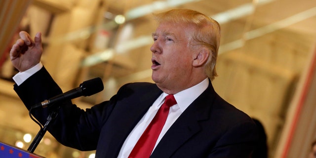 FILE - In this May 31, 2016 file photo, Republican presidential candidate Donald Trump speaks in New York. Trump is getting increasing attention for his abusive stance toward judges as well as his professed disregard for the rule of law, the Constitution and separation of powers. (AP Photo/Richard Drew, File)