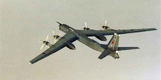 This photo shows a Russian Tu-95 Tupolev bomber (Reuters/File)