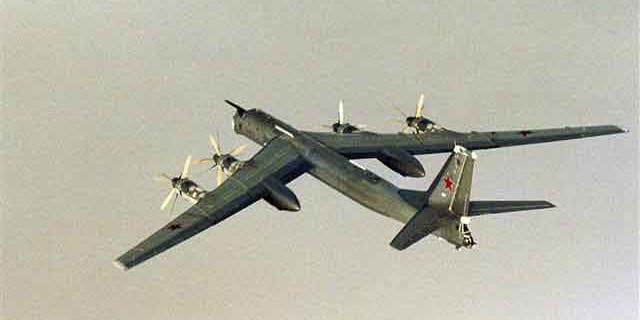 This photo shows a Russian Tu-95 Tupolev bomber (Reuters/File)