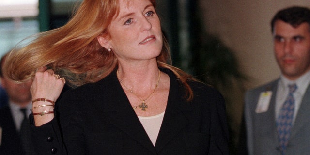 June 10, 1998: In this file photo Britain's Duchess of York, Sarah Ferguson arrives at Istanbul's Ataturk airport.