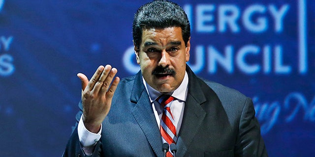 Venezuela's President Nicolas Maduro at the World Energy Congress, in Istanbul, Oct. 10, 2016.