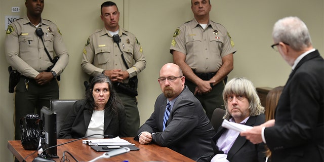 Louise and David Turpin appeared in court for their arraignment Thursday in Riverside, California. They both entered not guilty pleas on all counts.