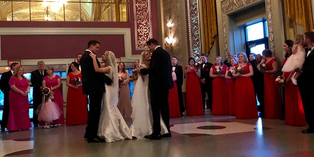 Now, the two new Mr. and Mrs. Salyers will “all be honeymooning together” in Prince Edward Island.