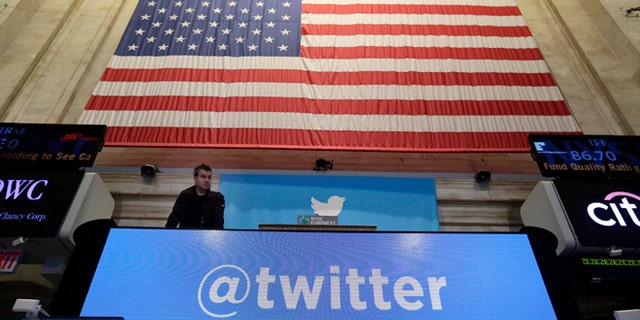 Nov. 7, 2013: A technician checks the bell podium of the New York Stock Exchange, where Twitter set a price of $26 per share for its initial public offering and will begin trading Thursday under the ticker symbol "TWTR" in the most highly anticipated IPO since its Silicon Valley rival's Facebook 2012 debut.