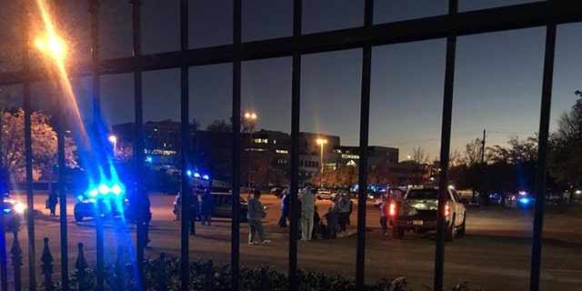 Police in Alabama said a gunman opened fire at the UAB Highlands hospital in Birmingham on Wednesday night, leaving two employees wounded.