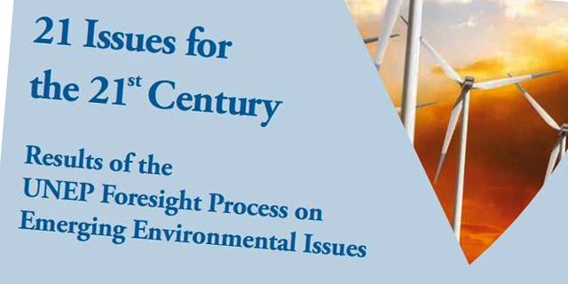 The United Nations Environment Program (UNEP) Foresight Process report, titled "21 Issues for the 21st Century," suggests global regulations of food and water to deal with impending shortages and threats.