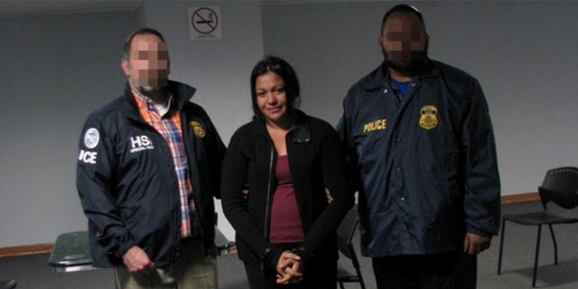 Rosa Astrid Umanzor-López before being extradited to the U.S.