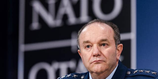 FILE - In this Jan. 22, 2015 file photo, Gen. Philip M. Breedlove attends a media conference at NATO headquarters in Brussels. The Obama administration is still struggling with whether to provide lethal, defensive weapons to Ukraine amid concerns that such a move might only escalate Russia's military campaign there, U.S. defense leaders told Congress Wednesday. Breedlove, the top NATO commander, told the House Armed Services Committee that he has laid out military options the administration could consider for Ukraine, ranging from sending small arms to more sophisticated weapons that would take longer to arrive and require extensive training. (AP Photo/Geert Vanden Wijngaert, File)