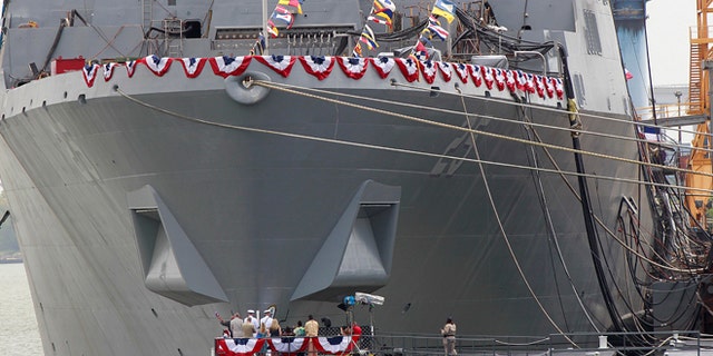 USS Somerset Christening
