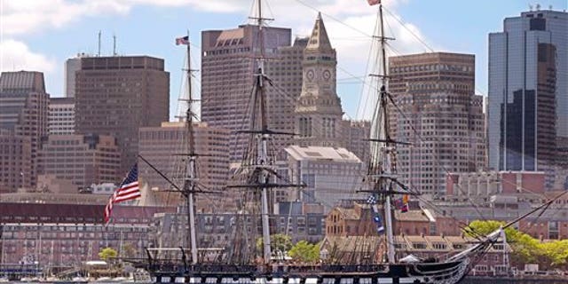 The USS Constitution. (AP Photo/Stephan Savoia)