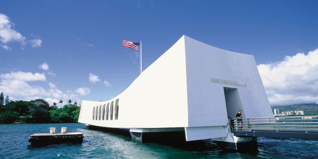 The USS Arizona Memorial in Oahu.