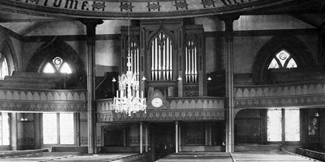 This undated photo from the U.S. Library of Congress shows the former Cathedral of St. John Episcopal Church in Providence, R.I.