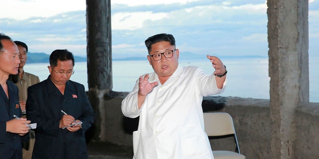 Kim Jong Un often visits construction sites to provide "field guidance."
