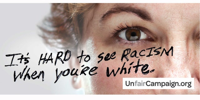 A billboard from the Un-Fair campaign started in the city of Duluth, Minnesota.