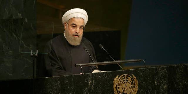 Iran's President Hassan Rouhani at the United Nations in 2015. (AP Photo/Mary Altaffer, File)