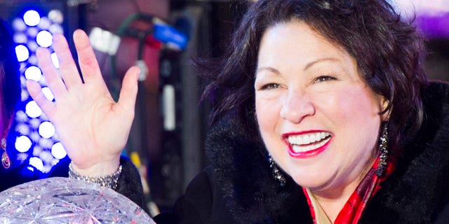 Supreme Court Justice Sonia Sotomayor in Times Square on Dec. 31, 2013 in New York.