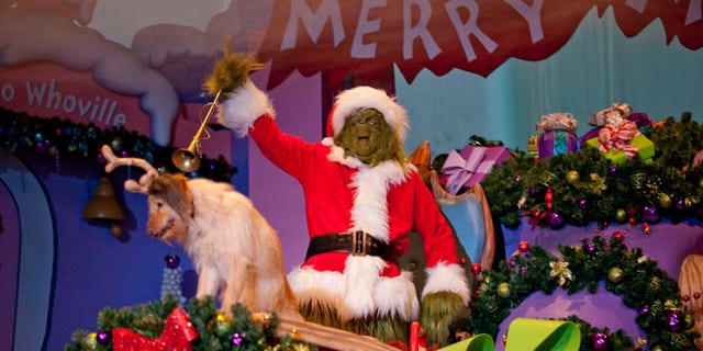 At Grinchmas at Islands of Adventure, the popular Dr. Seuss book âHow the Grinch Stole Christmasâ is brought to life in the heartwarming live stage show, âGrinchmas Wholiday Spectacular,â starring The Grinch and the Whos from Whoville. Grinchmas is part of Universal Orlando Resortâs Holidays celebration, running from Dec. 3 to Jan. 1 and featuring live entertainment that the whole family can enjoy.