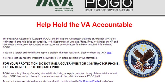 The joint effort by the Iraq and Afghanistan Veterans of America (IAVA) and the Project on Government Oversight (POGO) aims to “bring accountability” to the department by allowing whistleblowers to expose corruption anonymously.