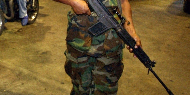 A Venezuelan soldier. (Photo by Paula Bronstein/Getty Images)