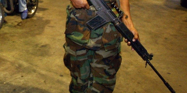 A Venezuelan soldier. (Photo by Paula Bronstein/Getty Images)