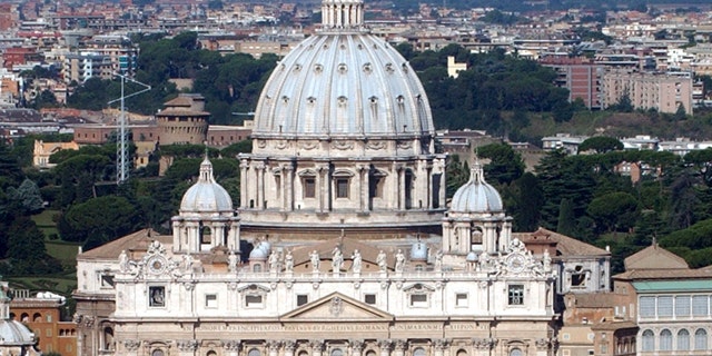 An Aug. 14, 2005, file photo shows an aerial view of St. Peter's Basilica at the Vatican. A letter Monday May 16, 2011, from the Congregation for the Doctrine of the Faith has told bishops around the world to cooperate with police in reporting priests who rape and molest children and to develop guidelines for preventing abuse by May 2012.